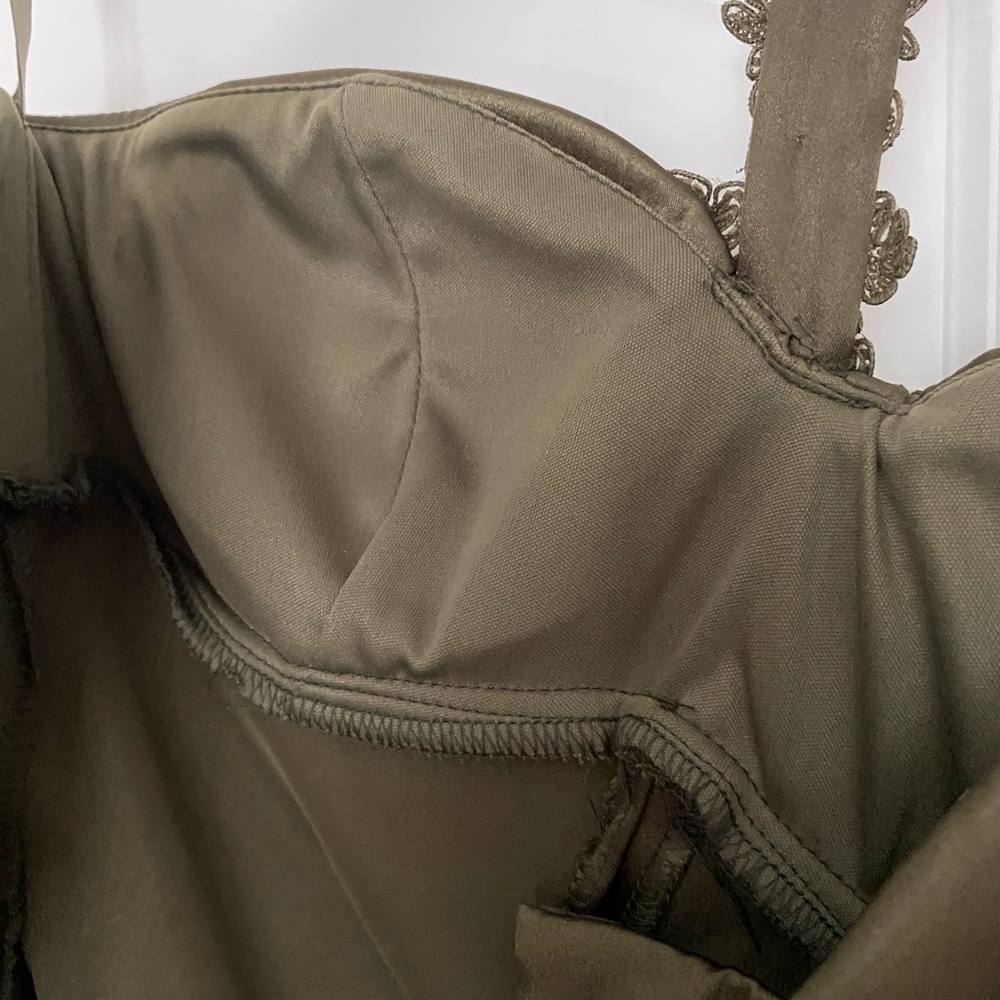 Cache Olive Green Prom Dress - Picture 8 of 11